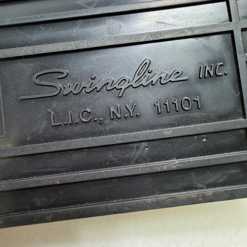 Vintage Swingline 113 Industrial Heavy Duty Stapler Gray Olive Green 110 Sheets